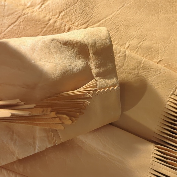 Vintage Rare Trego's Westwear 50s Fringed Leather Bohemian Butter Soft Jacket Sm - Picture 5 of 13